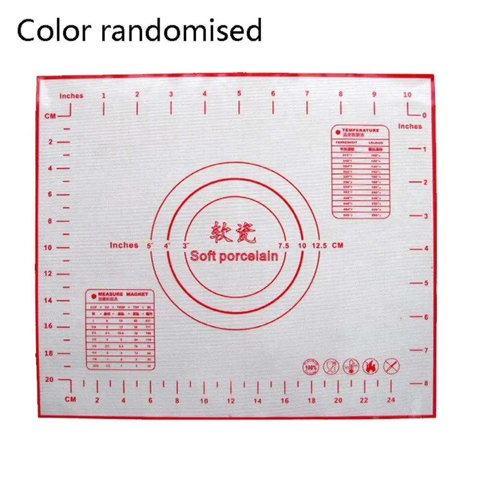 Soft Porcelain High Temperature Silicone Mat Dough Pad Baking Tool Non-Slip Non-Stick Soft Board And Mat Mat Insulation Mat
Soft Porcelain High Temperature Silicone Mat Dough Pad Baking Tool Non-Slip Non-Stick Soft Board And Mat Mat Insulation Mat