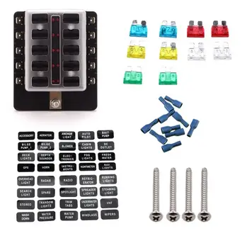 10 Way light Fuse box Block and PC terminal block and Medium fuse 10A 15A 20A 25A 30A and Blue terminals for Cars, Truck, Motor
10 Way light Fuse box Block and PC terminal block and Medium fuse 10A 15A 20A 25A 30A and Blue terminals for Cars, Truck, Motor
