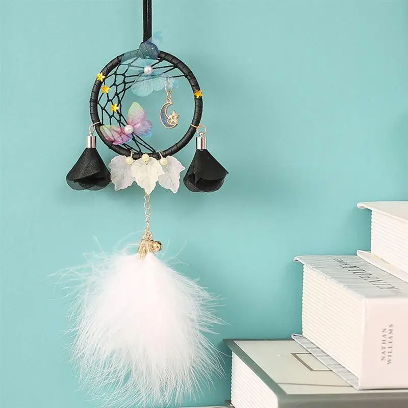 Wind Chimes Handmade Indian Dream Catcher White Feathers Star Moon Decorative Hanging Dreamcatcher Craft Pendant For Car Wall A3
Wind Chimes Handmade Indian Dream Catcher White Feathers Star Moon Decorative Hanging Dreamcatcher Craft Pendant For Car Wall A3