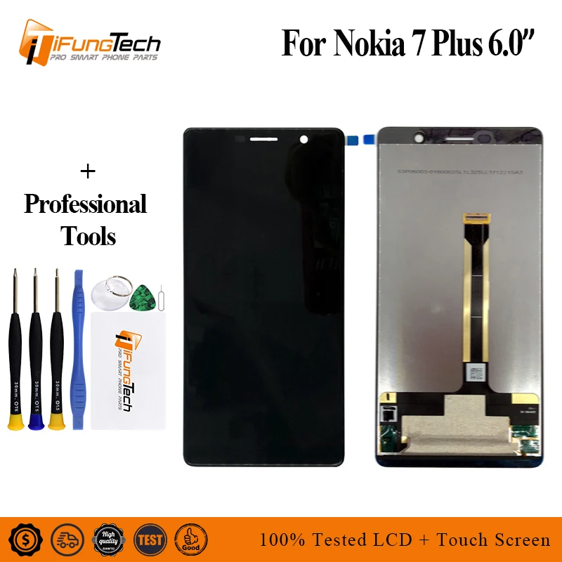 6.0" Display for Nokia 7 Plus LCD 7Plus Display Touch Screen TA-1062 LCD Digitizer Replacment for Nokia E7 Plus LCD
6.0" Display for Nokia 7 Plus LCD 7Plus Display Touch Screen TA-1062 LCD Digitizer Replacment for Nokia E7 Plus LCD