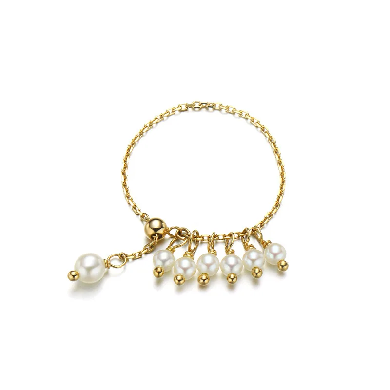 Elegant 9K Pure Real Yellow Gold Freshwater Pearl Chain Rings for Women Genuine Solid Crystal Bands Fine Jewelry Size Adjustable
Elegant 9K Pure Real Yellow Gold Freshwater Pearl Chain Rings for Women Genuine Solid Crystal Bands Fine Jewelry Size Adjustable
