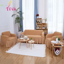LVA Sectional Sofa Cover Set full Cover Couch Slipcover with Quick-Drying Fabric for 3-Seater+ 1-Seater + 1-Seater Sofa