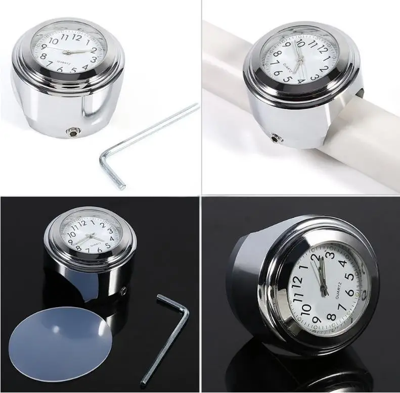 Universal Motorcycle Handlebar Watch Bike Hand Grip Bar Mount Dial Clock Watch Waterproof For Scooter Bicycle Motor ATV MB-AR001
Universal Motorcycle Handlebar Watch Bike Hand Grip Bar Mount Dial Clock Watch Waterproof For Scooter Bicycle Motor ATV MB-AR001