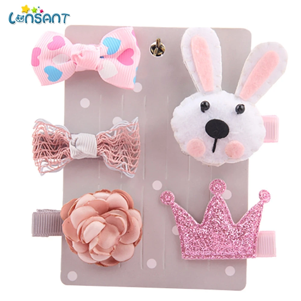 LONSANT Hot Sale 5 PCS Kids Infant Lovely Cute Fashion Hairpin Baby Girl Cartoon Animal Motifs Hair Clip Set Hair Accessories
LONSANT Hot Sale 5 PCS Kids Infant Lovely Cute Fashion Hairpin Baby Girl Cartoon Animal Motifs Hair Clip Set Hair Accessories