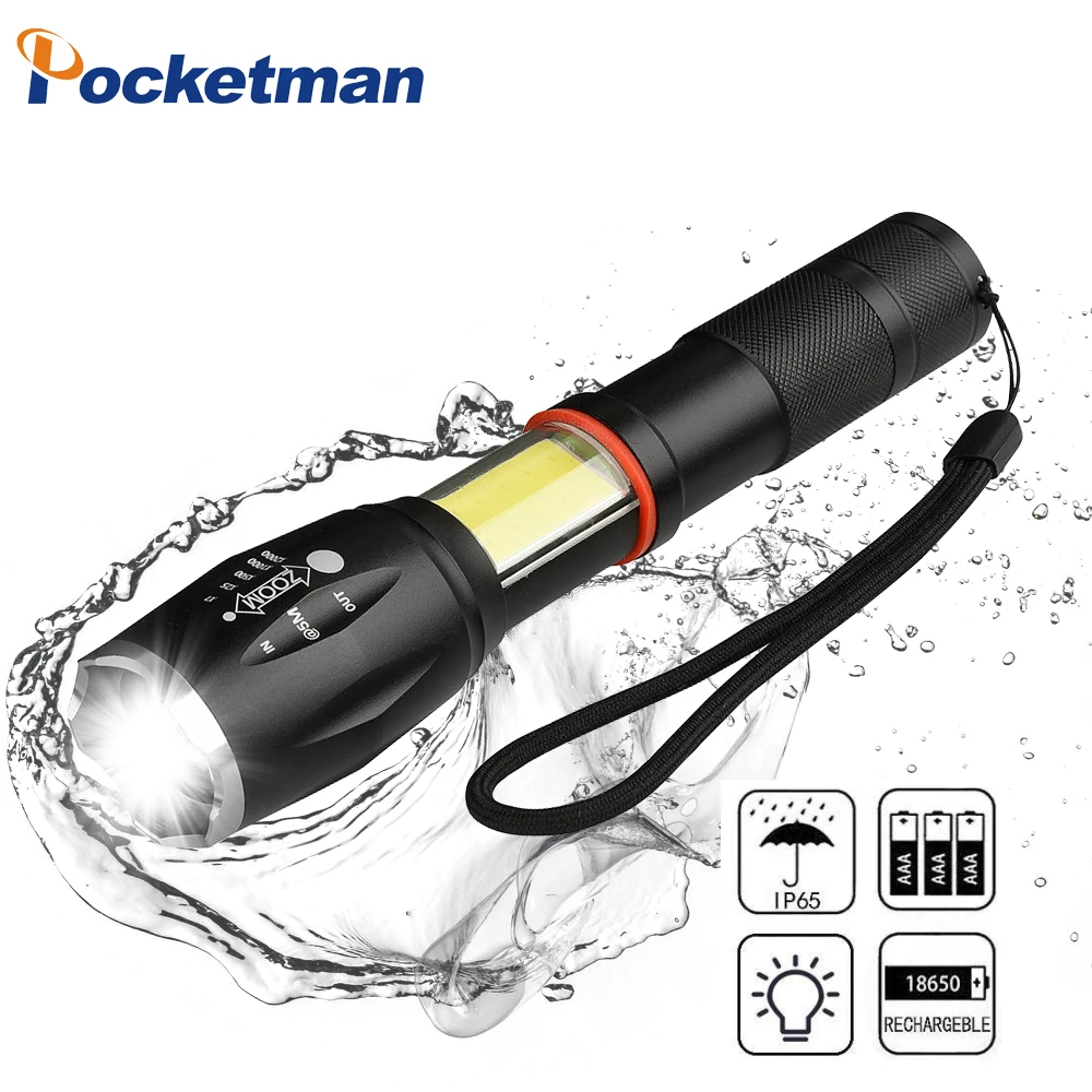 9 Choices Multifunction COB LED Flashlight High Power Q5 XML T6 Torch 18650 14500 Battery Powered Lantern Waterproof For Outdoor
9 Choices Multifunction COB LED Flashlight High Power Q5 XML T6 Torch 18650 14500 Battery Powered Lantern Waterproof For Outdoor