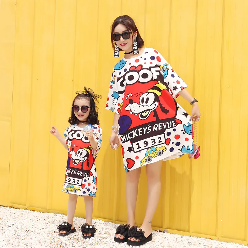 Mother Daughter Dresses Fashion Brand Mommy and Me Family Matching Shirts Clothes Mouse Mama Baby Mom and Daughter Dress Sets
Mother Daughter Dresses Fashion Brand Mommy and Me Family Matching Shirts Clothes Mouse Mama Baby Mom and Daughter Dress Sets