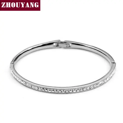 Top Quality Simple Style Crystal Silver Color Bangle Genuine Austrian Crystals ZYB016 ZYB014
Top Quality Simple Style Crystal Silver Color Bangle Genuine Austrian Crystals ZYB016 ZYB014