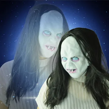 Halloween Horror Long Hair Witch Full Face Latex Mask Hot Novelty Creepy Mask Christmas gift Hot Sale S18
Halloween Horror Long Hair Witch Full Face Latex Mask Hot Novelty Creepy Mask Christmas gift Hot Sale S18