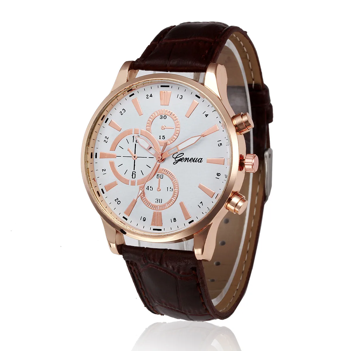 Men Watch Retro Design Large Dial Rose Gold Case Leather Strap Quartz Wrist Watch relojes hombre zegarki meskie reloj de hombre
Men Watch Retro Design Large Dial Rose Gold Case Leather Strap Quartz Wrist Watch relojes hombre zegarki meskie reloj de hombre
