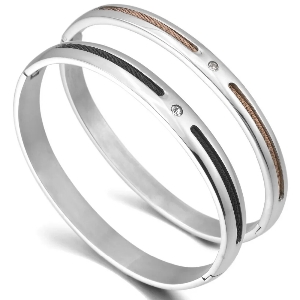 Men,Women's Stainless Steel Bracelet Bangle Cuff CZ Silver Gold Black Cable Love Valentine's Couples Set Charm
Men,Women's Stainless Steel Bracelet Bangle Cuff CZ Silver Gold Black Cable Love Valentine's Couples Set Charm