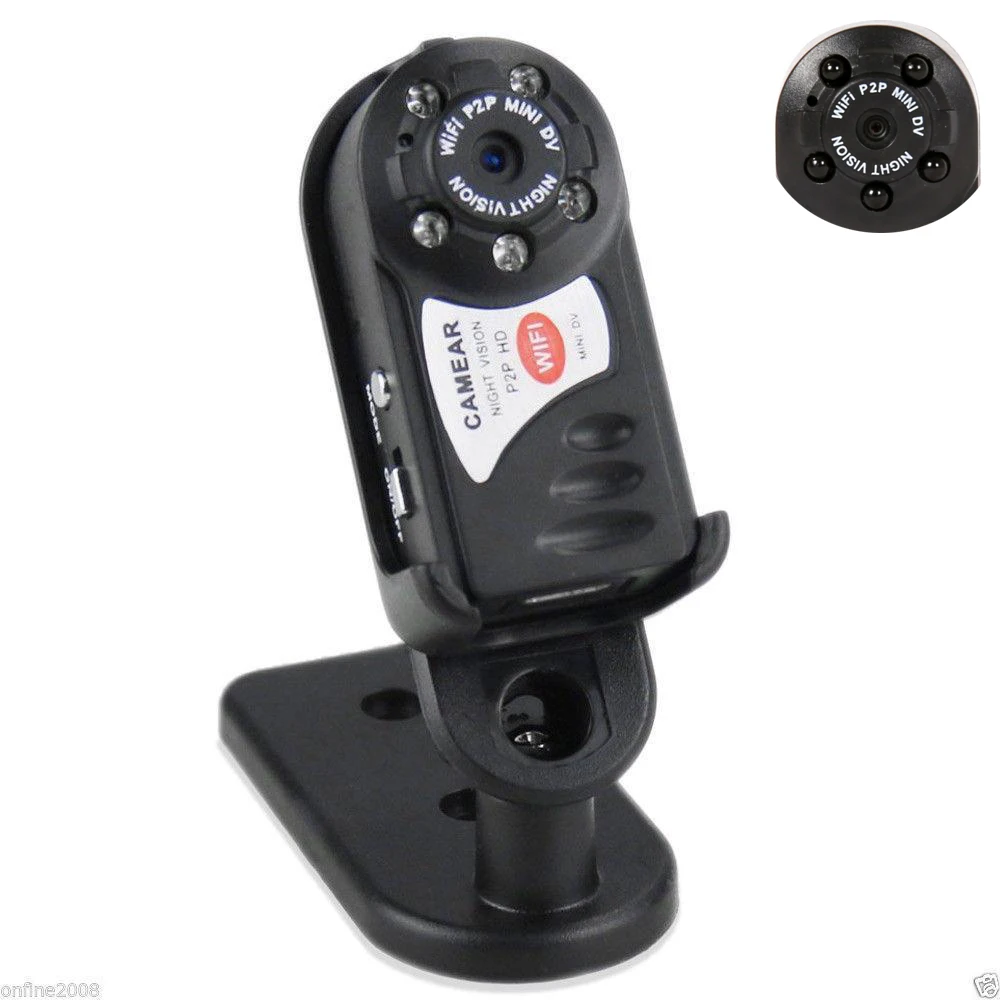 New Mini Q7 Camera 480P Wifi DV DVR Wireless IP Cam Brand New Mini Video Camcorder Recorder Infrared Night Vision Small Camera
New Mini Q7 Camera 480P Wifi DV DVR Wireless IP Cam Brand New Mini Video Camcorder Recorder Infrared Night Vision Small Camera