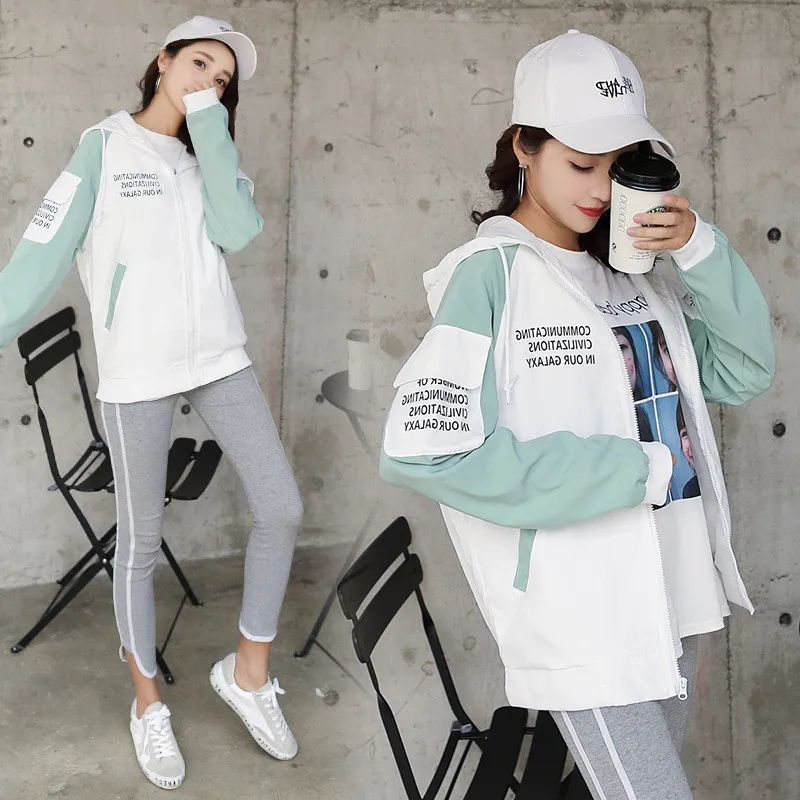2019 casual College Wind Print Hooded Jacket Girl Loose Hooded Windbreaker Top For Women Spring Autumn Outerwear X893
2019 casual College Wind Print Hooded Jacket Girl Loose Hooded Windbreaker Top For Women Spring Autumn Outerwear X893