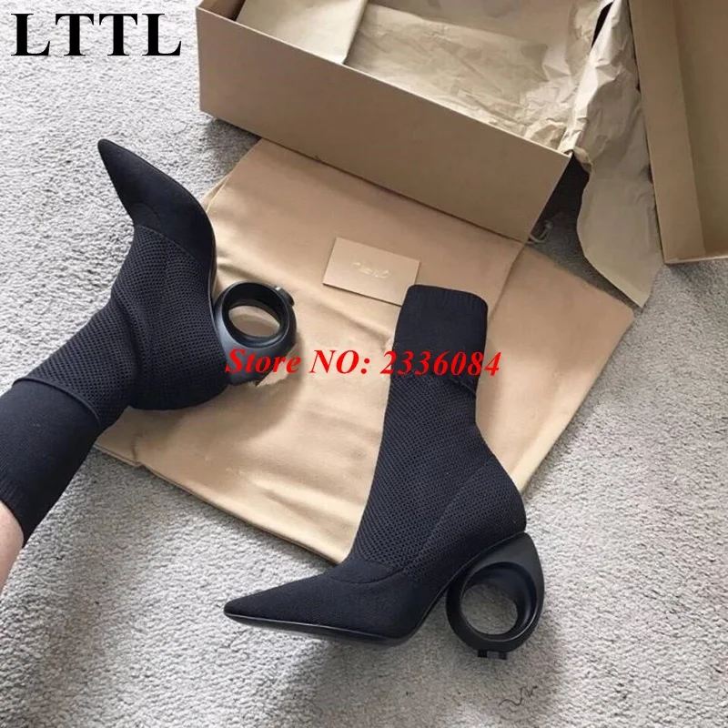 2018 Famous Brand Women Ankle Boots Autumn Winter Stretch Fabric Socks Boot Fretwork Heels Shoes Top Quality High Heel 
2018 Famous Brand Women Ankle Boots Autumn Winter Stretch Fabric Socks Boot Fretwork Heels Shoes Top Quality High Heel