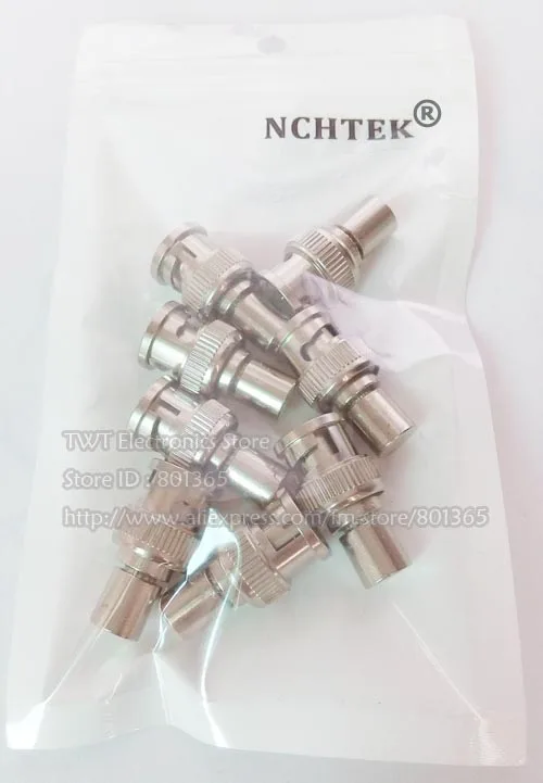 NCHTEK BNC Male Plug Terminator Termination 50OHM 50ohm RF Adapter, BNC Male Terminator - 50 Ohm Connector , 8Pcs ,Free shipping
NCHTEK BNC Male Plug Terminator Termination 50OHM 50ohm RF Adapter, BNC Male Terminator - 50 Ohm Connector , 8Pcs ,Free shipping