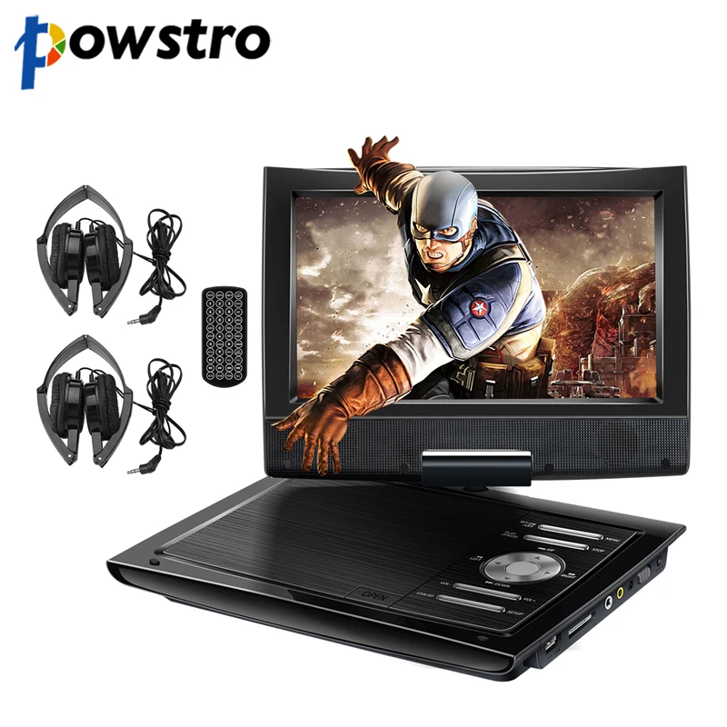9 inch Mini DVD Player 2800mAh Portable DVD Player CD Player with Dual Headphones Remote Control Carry Case upport SD Max 32G
9 inch Mini DVD Player 2800mAh Portable DVD Player CD Player with Dual Headphones Remote Control Carry Case upport SD Max 32G