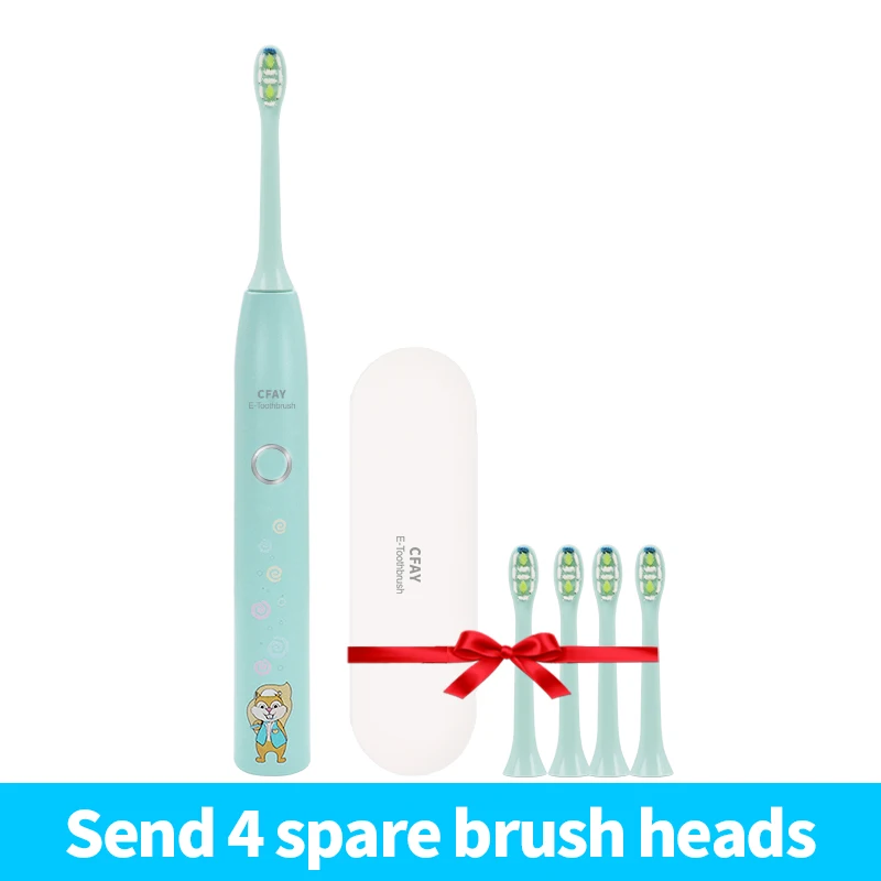 CFAY Kids Electric Toothbrush for Children Rechargeable USB IPX7 Waterproof Sonic Tooth Brush Cartoon Pattern Teeth Brush
CFAY Kids Electric Toothbrush for Children Rechargeable USB IPX7 Waterproof Sonic Tooth Brush Cartoon Pattern Teeth Brush