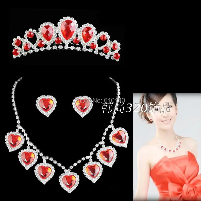 Фото Bridal jewelry bridal accessories hair wedding necklace three-piece suit cheongsam dress red | Украшения и аксессуары