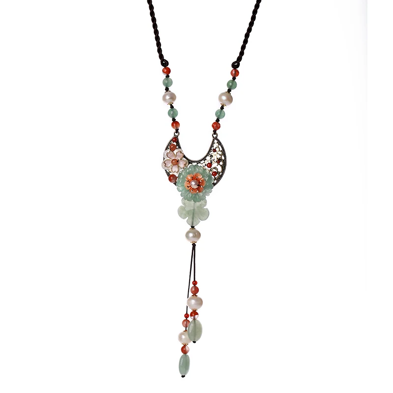Sweater chain long paragraph jade jade pendant wild atmosphere accessories autumn and winter necklace female tide
Sweater chain long paragraph jade jade pendant wild atmosphere accessories autumn and winter necklace female tide