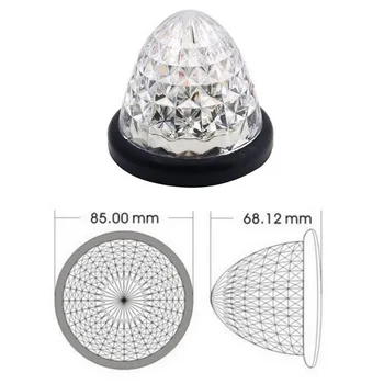 16-LED Truck Side Marker Lights 24V 12V 2pcs white Beehive Dome Clearance Cab Roof Indicator Lights
16-LED Truck Side Marker Lights 24V 12V 2pcs white Beehive Dome Clearance Cab Roof Indicator Lights