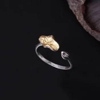 Small And Pure And Fresh Leaf Ring Design Color Lotus Leaf Ring Female Sterling Silver Ring Wholesale Gift Openings
Small And Pure And Fresh Leaf Ring Design Color Lotus Leaf Ring Female Sterling Silver Ring Wholesale Gift Openings