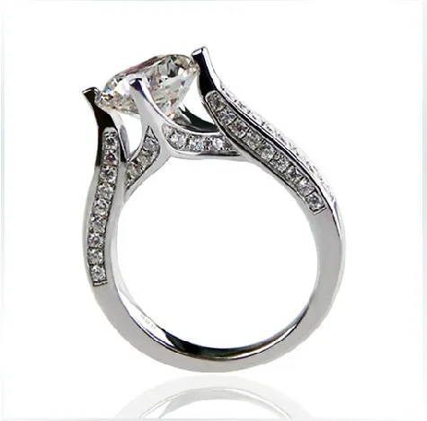 Genuine Solid Sterling Silver Wedding Ring 2CT Synthetic Diamonds Female Engagement Jewelry Clarity Enhanced
Genuine Solid Sterling Silver Wedding Ring 2CT Synthetic Diamonds Female Engagement Jewelry Clarity Enhanced