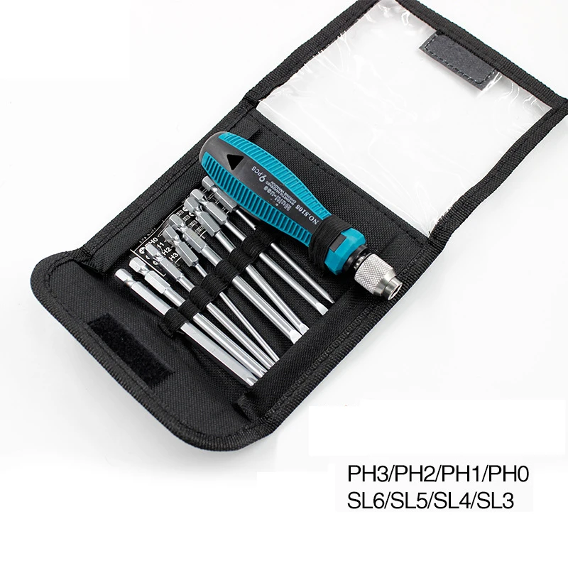 9Pcs/set Precision Screwdriver Set 1/4"/6.35mm Phillips/Slotted Bits With Magnetic Multitool Home Appliances Repair Hand Tools
9Pcs/set Precision Screwdriver Set 1/4"/6.35mm Phillips/Slotted Bits With Magnetic Multitool Home Appliances Repair Hand Tools