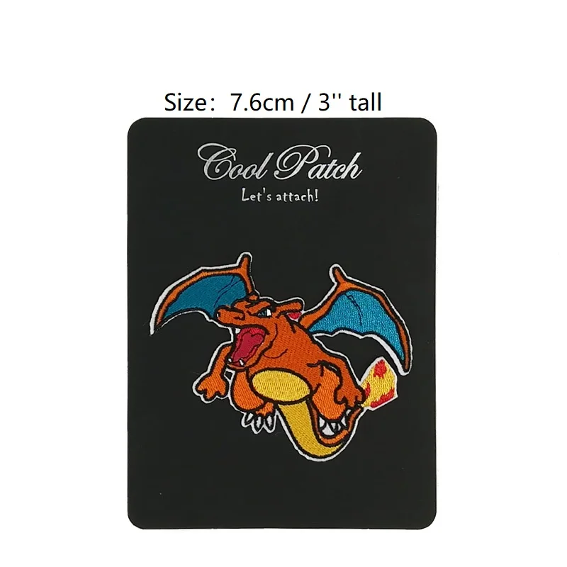 3" Charizard Pokemon Go patch Comics tv movie Embroidered Emblem applique iron on patch halloween cosplay costume
3" Charizard Pokemon Go patch Comics tv movie Embroidered Emblem applique iron on patch halloween cosplay costume