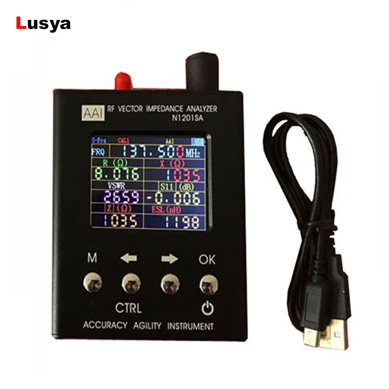 2.4TFT trdp English verison N1201SA 140MHz-2.7GHz UV RF Vector Impedance ANT SWR Antenna Analyzer Tester 140MHz - 2.7GHz D1-005
2.4TFT trdp English verison N1201SA 140MHz-2.7GHz UV RF Vector Impedance ANT SWR Antenna Analyzer Tester 140MHz - 2.7GHz D1-005