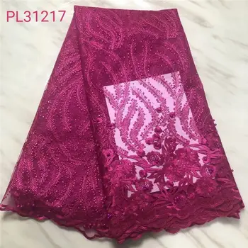 African Lace Fabric 2019 High Quality Nigerian Lace Fabrics With Beads Embroidery French Tulle Lace Fabric 5yards/lot
African Lace Fabric 2019 High Quality Nigerian Lace Fabrics With Beads Embroidery French Tulle Lace Fabric 5yards/lot