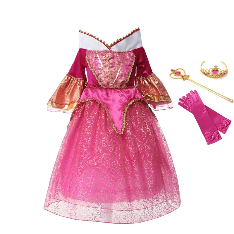 VOGUEON Girl Sleeping Beauty Dress Kids Floral Flare Sleeve Princess Cosplay Costume Aurora Birthday Halloween Party Dress up
VOGUEON Girl Sleeping Beauty Dress Kids Floral Flare Sleeve Princess Cosplay Costume Aurora Birthday Halloween Party Dress up