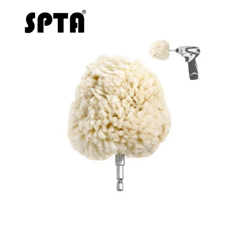 SPTA 4"(100mm) Genuine Wool Buffing Ball Polishing Pad Ball - Hex Shank - Turn Power Drill Or Impact Driver High-Speed Polisher
SPTA 4"(100mm) Genuine Wool Buffing Ball Polishing Pad Ball - Hex Shank - Turn Power Drill Or Impact Driver High-Speed Polisher