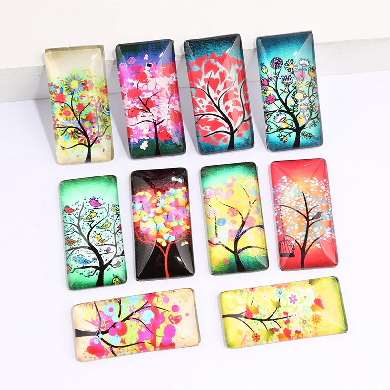 reidgaller Mix Color Tree Pattern Photo Rectangle Glass Cabochon 10x25mm19x38mm diy flat back handmade jewelry findings T-29
reidgaller Mix Color Tree Pattern Photo Rectangle Glass Cabochon 10x25mm19x38mm diy flat back handmade jewelry findings T-29