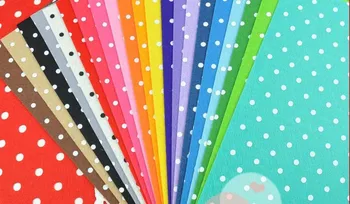 1MM Thick Big Dia5mm Polka Dot Printed Nonwoven Felt Fabric 18pcs 14x14cm DIY Felt
1MM Thick Big Dia5mm Polka Dot Printed Nonwoven Felt Fabric 18pcs 14x14cm DIY Felt