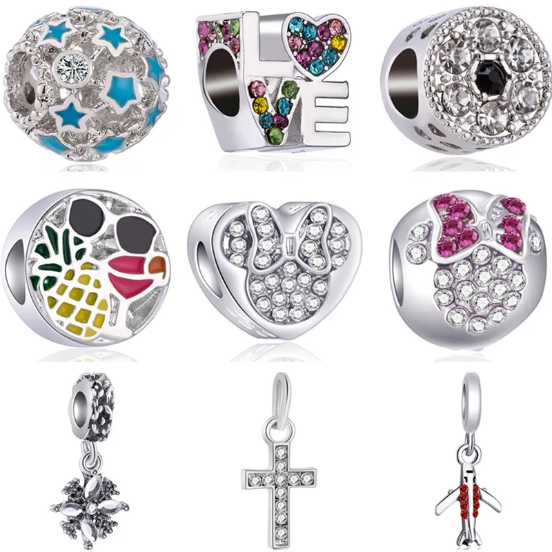 Vintage Punk Tribal DIY Jewelry Conch Rabbit Panda Pineapple Cross Crystal Beads Pendants Fit Pandora Bracelets for Women Charms
Vintage Punk Tribal DIY Jewelry Conch Rabbit Panda Pineapple Cross Crystal Beads Pendants Fit Pandora Bracelets for Women Charms