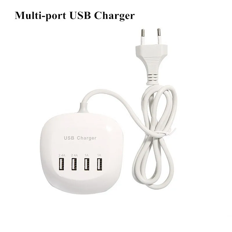 

4 Port Charging Dock for Xiaomi Huawei iPhone Phone Tablet 5V/3A USB Port Smart Charger Adapter EU US UK Plug for Travel Home