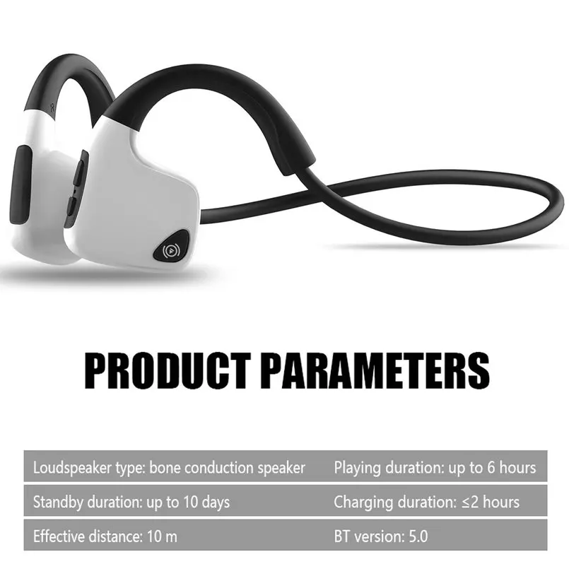 2018 Bluetooth Bone Conduction Earphones Sports Headphones NFC Wireless Headset Outdoor Hands free with Mic For Iphone 4 Running (7)