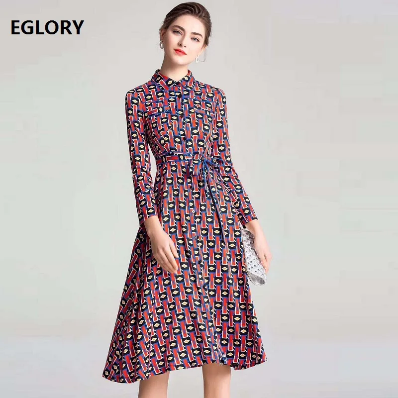 Top Quality Dresses 2019 Spring Summer Casual Work Dress Women Turn-down Collar Geometric Print Full Sleeve Long Shirt Dress
Top Quality Dresses 2019 Spring Summer Casual Work Dress Women Turn-down Collar Geometric Print Full Sleeve Long Shirt Dress
