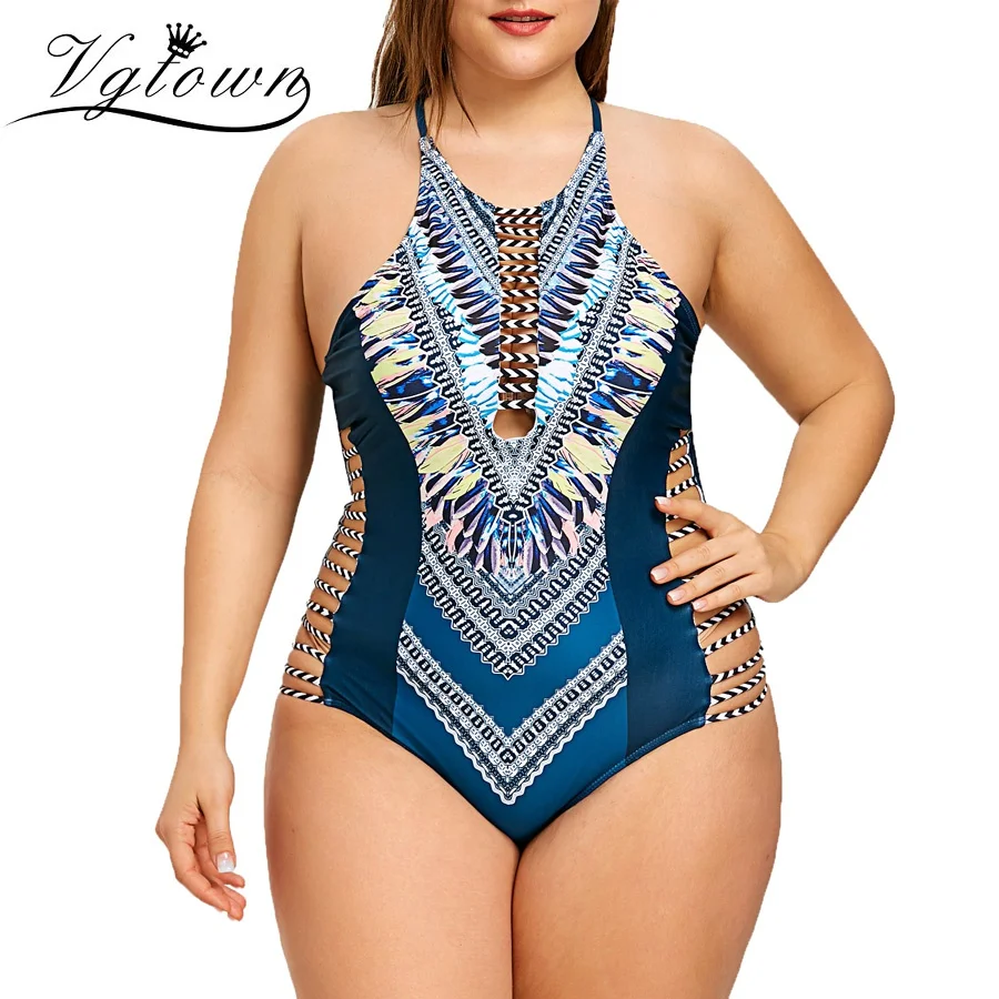 VGTOWN Women Bikini Swimsuit Plus Size Flower Print Bandage Swimwear One Piece Monokini Bathing Suit Beach Wear
VGTOWN Women Bikini Swimsuit Plus Size Flower Print Bandage Swimwear One Piece Monokini Bathing Suit Beach Wear