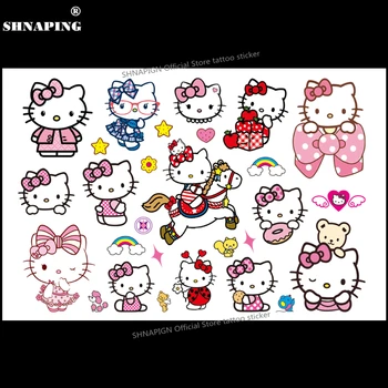 SHNAPIGN Hello cat Children Cartoon Temporary Tattoos Sticker Fashion Summer Style Elsa Waterproof Girls Kids Boys Hot
SHNAPIGN Hello cat Children Cartoon Temporary Tattoos Sticker Fashion Summer Style Elsa Waterproof Girls Kids Boys Hot