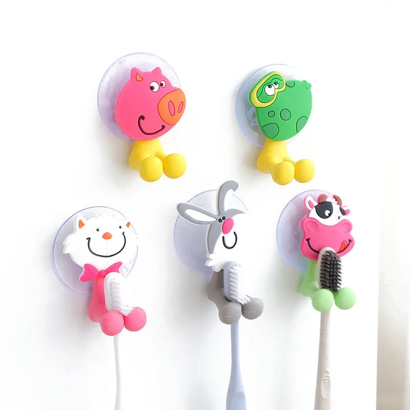 CTREE Silicone Durable Wall Type Sucker Plug Hook Multipurpose Fashionable Cartoon Animals Toothbrush Holder Kitchen Tools C157
CTREE Silicone Durable Wall Type Sucker Plug Hook Multipurpose Fashionable Cartoon Animals Toothbrush Holder Kitchen Tools C157