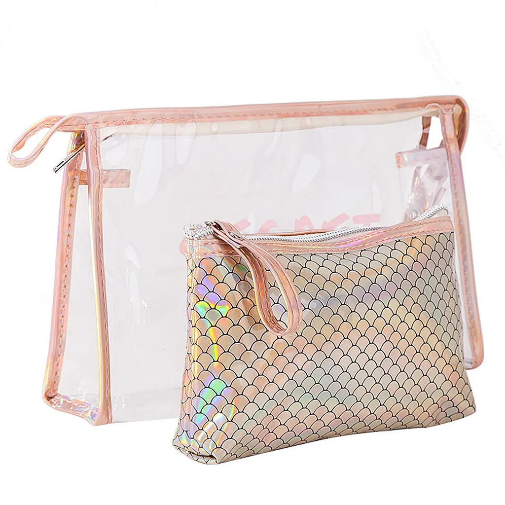 2019 New 2Pcs Hologram Holographic Laser Cosmetic Bag Organizer PVC Makeup Pouch Toiletry
2019 New 2Pcs Hologram Holographic Laser Cosmetic Bag Organizer PVC Makeup Pouch Toiletry