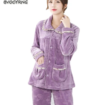 2018 warm women pajamas set autumn winter pyjamas women's Leisure sleepwear sets flannel pijamas suit homewear female K0926
2018 warm women pajamas set autumn winter pyjamas women's Leisure sleepwear sets flannel pijamas suit homewear female K0926