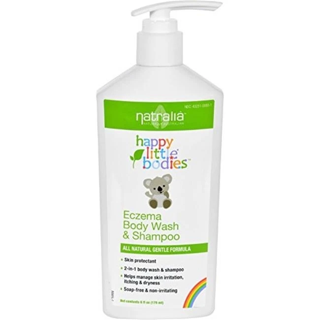 Happy Baby 1712173 6 oz Happy Little Bodies Eczema Body Wash & Shampoo Natralia