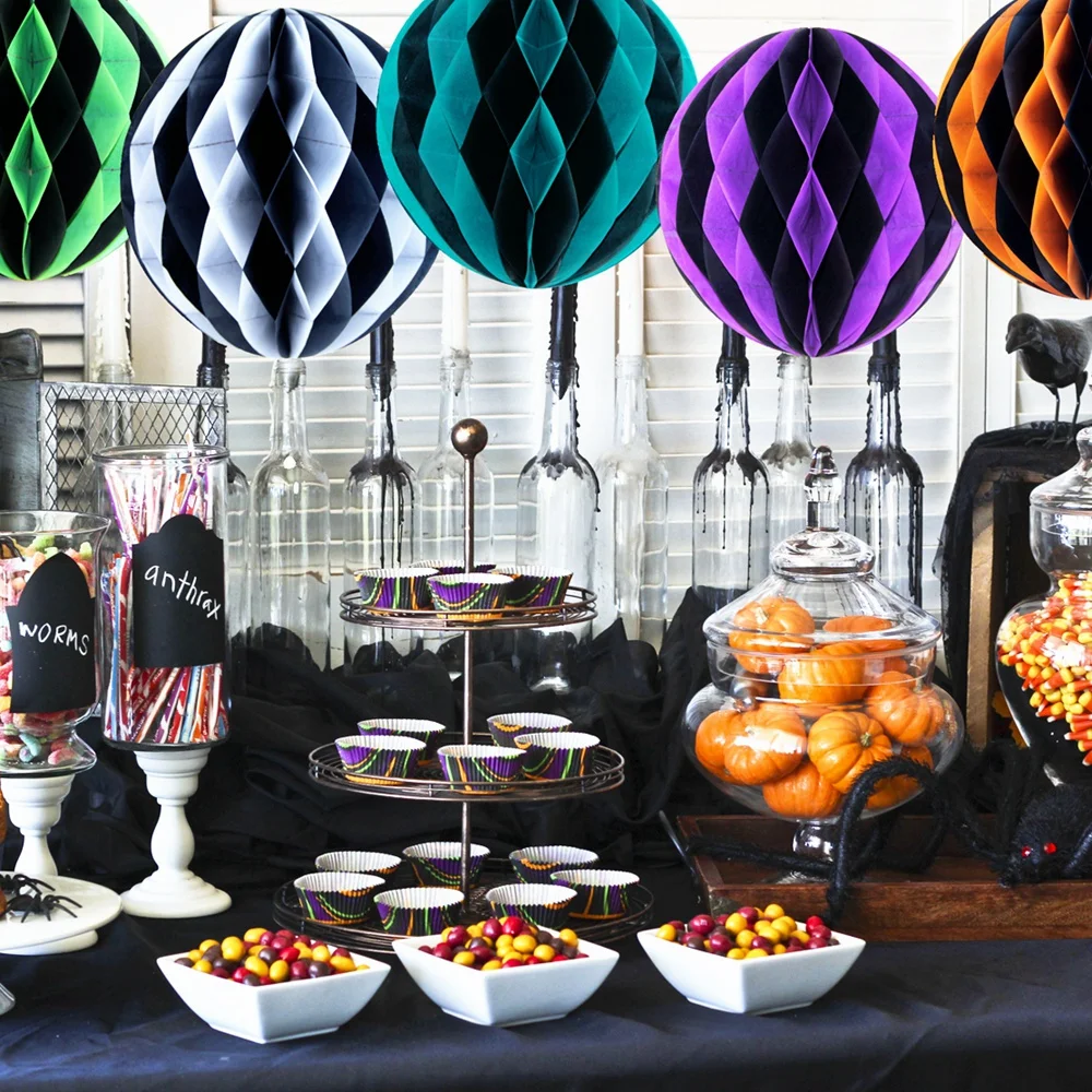 20cm Vintage Halloween Party Hanging Honeycomb Balls Assorted Colors Tissue Paper Retro Photo Backdrop DIY Craft Decorations
20cm Vintage Halloween Party Hanging Honeycomb Balls Assorted Colors Tissue Paper Retro Photo Backdrop DIY Craft Decorations