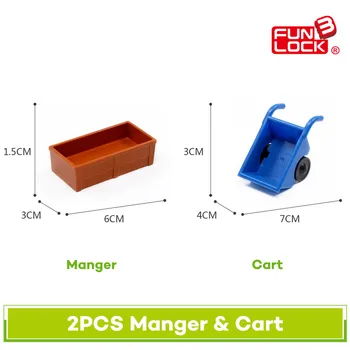Funlock Duplo Building Blocks Toys Farm Set Handcart & Storage Rack Farm series Accessories Bricks for Kids Children
Funlock Duplo Building Blocks Toys Farm Set Handcart & Storage Rack Farm series Accessories Bricks for Kids Children