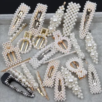 Multi size Fashion Hollow Pearl Hairpin Women Hair Clips Sweet Geometric Metal Barrettes Date Girls Hair Accessories
Multi size Fashion Hollow Pearl Hairpin Women Hair Clips Sweet Geometric Metal Barrettes Date Girls Hair Accessories