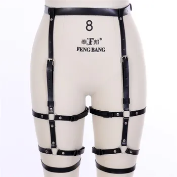 Leg Harness Belts Leather High Waist Garter Belts Punk Sexy Lingerie Bondage Lingerie Bottom Costume Black Dance Rave
Leg Harness Belts Leather High Waist Garter Belts Punk Sexy Lingerie Bondage Lingerie Bottom Costume Black Dance Rave
