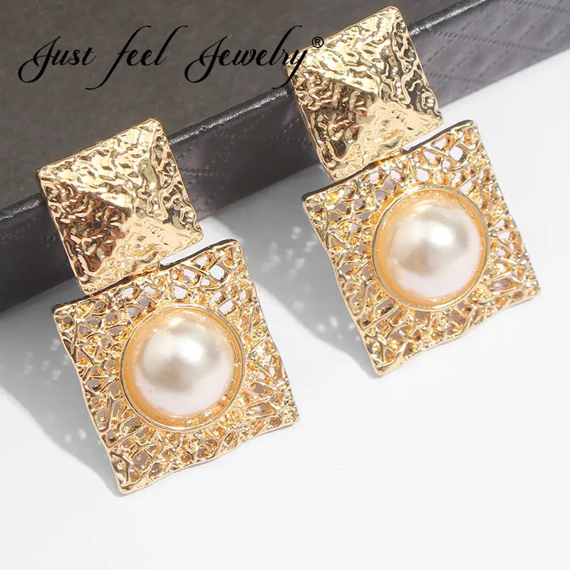 JUST FEEL Fashion Simulated Pearl For Women Drop Earrings Wedding Boho Round Hollow Metal Statement Earrings Girl Gifts Jewelry
JUST FEEL Fashion Simulated Pearl For Women Drop Earrings Wedding Boho Round Hollow Metal Statement Earrings Girl Gifts Jewelry