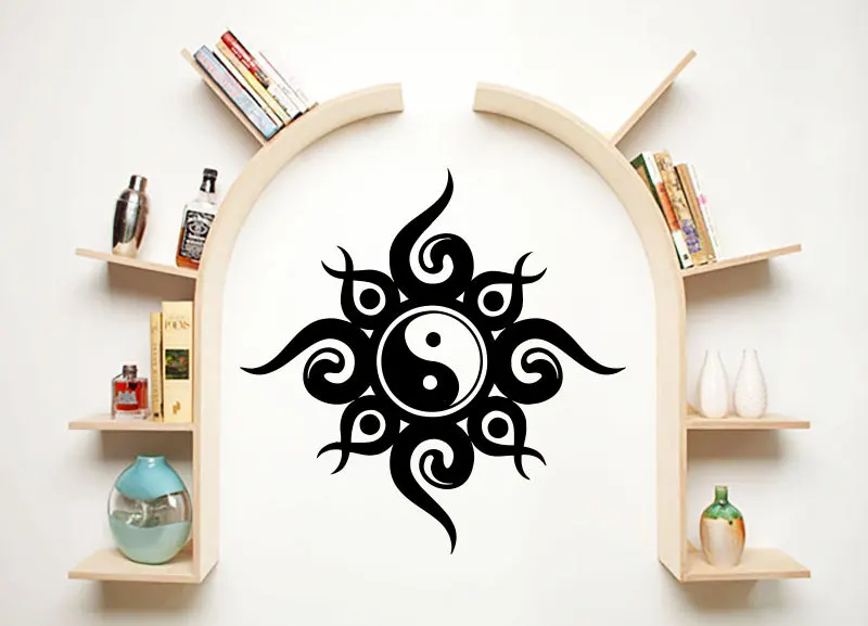 Special Designed Wall Sticker Chinese Ying Yang Religious Series Decorative Art Decal Home Rooms Decor Poster W-824 | Дом и сад