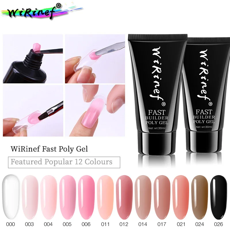 WiRinef Quick Building Nail Gel 30g Acrylic Poly Gel Fast Finger Extension Crystal Glue UV Polish Lacquer
WiRinef Quick Building Nail Gel 30g Acrylic Poly Gel Fast Finger Extension Crystal Glue UV Polish Lacquer